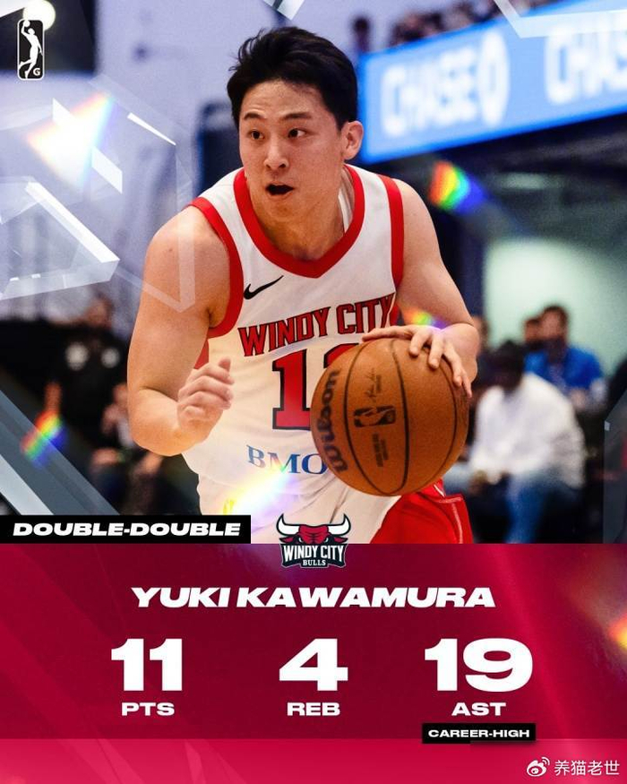 开云官方直播-日本后卫河村勇辉G联赛打出19次助攻，投篮20中4却没人说差|波士顿凯尔特人队|芝加哥公牛队|三分球|公牛|凯尔特人_新浪体育_新浪新闻